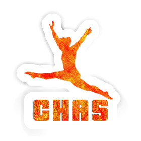 Gymnaste Autocollant Chas Image