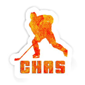 Autocollant Chas Joueur de hockey Image