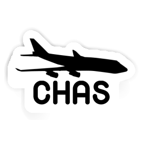 Autocollant Jumbo-Jet Chas Image