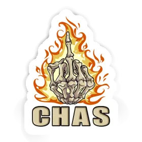 Autocollant Doigt du milieu Chas Image