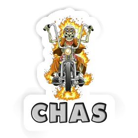 Chas Autocollant Motocycliste Image
