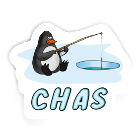 Fishing Penguin Sticker Chas Image