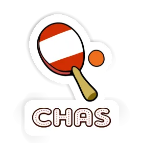 Chas Sticker Table Tennis Paddle Image