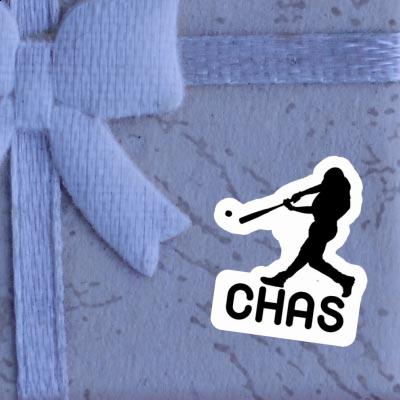 Sticker Chas Baseball Player Laptop Image