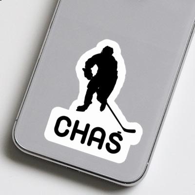 Hockey Player Sticker Chas Gift package Image