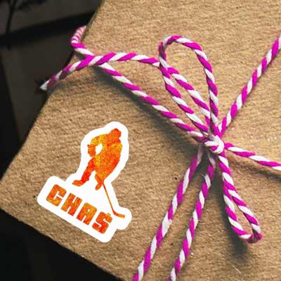 Sticker Eishockeyspieler Chas Gift package Image