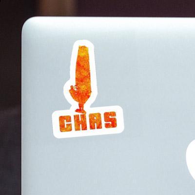 Windsurfer Aufkleber Chas Notebook Image