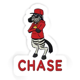 Autocollant Zebra Chase Image