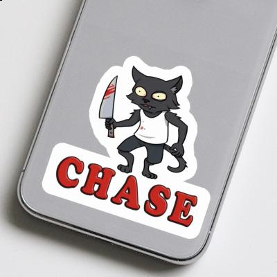 Psycho-Katze Aufkleber Chase Laptop Image
