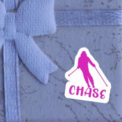 Skifahrerin Aufkleber Chase Notebook Image