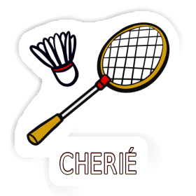 Sticker Cherié Badminton Racket Image