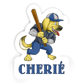 Sticker Baseball Dog Cherie Image