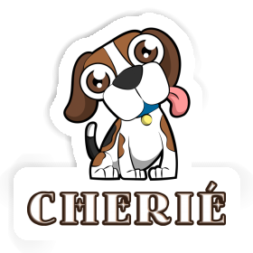 Cherié Autocollant Beagle Image