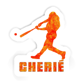 Sticker Baseball Player Cherié Image