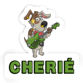 Cherie Sticker Guitarist Image