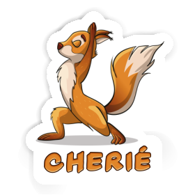 Sticker Yoga Squirrel Cherie Image