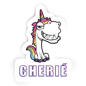 Sticker Cherie Grinning Unicorn Image