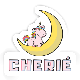 Sticker Moon Unicorn Cherié Image