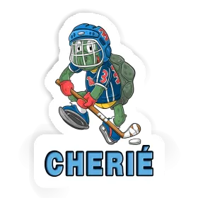 Hockey Player Sticker Cherie Image