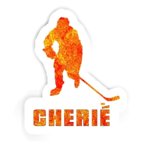 Hockey Player Sticker Cherie Image