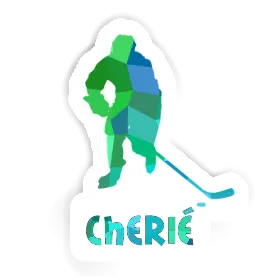 Sticker Cherie Hockey Player Image