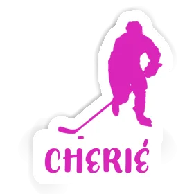 Hockey Player Sticker Cherie Image