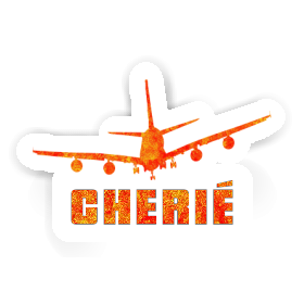 Sticker Airplane Cherie Image