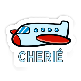 Sticker Cherie Airplane Image