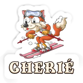 Sticker Skier Cherie Image