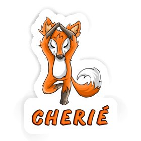 Sticker Yoga Fox Cherie Image