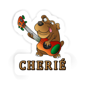 Sticker Cherie Guitarist Image