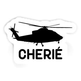 Sticker Cherie Helicopter Image