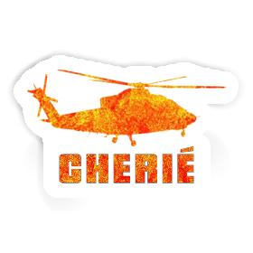 Sticker Helicopter Cherie Image