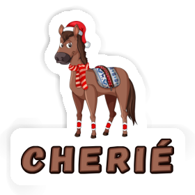 Cherié Sticker Christmas Horse Image