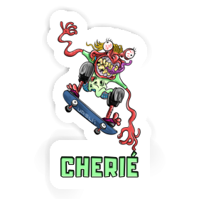 Sticker Skateboarder Cherié Image