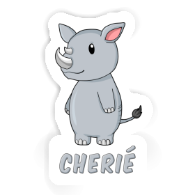 Rhinoceros Sticker Cherié Image