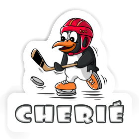 Sticker Cherié Ice Hockey Penguin Image