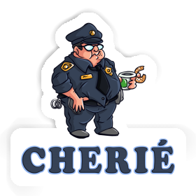 Cherie Sticker Police Officer Image