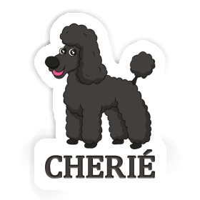 Cherié Autocollant Caniche Image