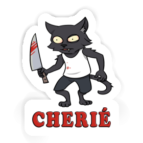 Sticker Psycho Cat Cherié Image