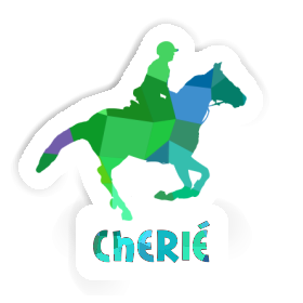 Horse Rider Sticker Cherie Image