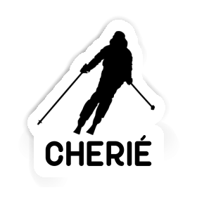 Sticker Skier Cherie Image