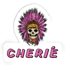 Sticker Womens Skull Cherié Image