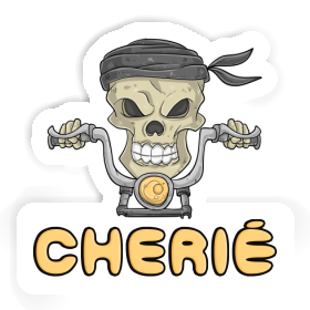 Sticker Cherie Motorcycle Rider Image