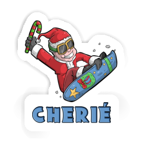 Sticker Snowboarder Cherié Image