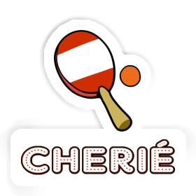 Cherié Sticker Table Tennis Paddle Image