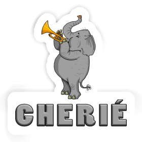 Trumpet Elephant Sticker Cherie Image