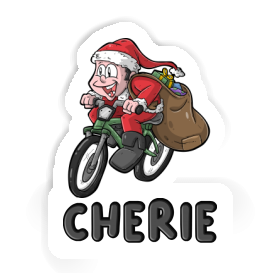 Bicycle Rider Sticker Cherié Image