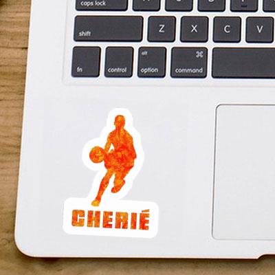 Basketball Player Sticker Cherié Laptop Image