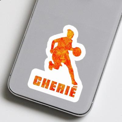 Basketballspielerin Sticker Cherié Laptop Image